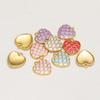 5pcs Stainless Steel Enamel Heart Charms Fish Scales Pendant for DIY Jewelry Findings Necklace Earrings Making Bracelet Supplies