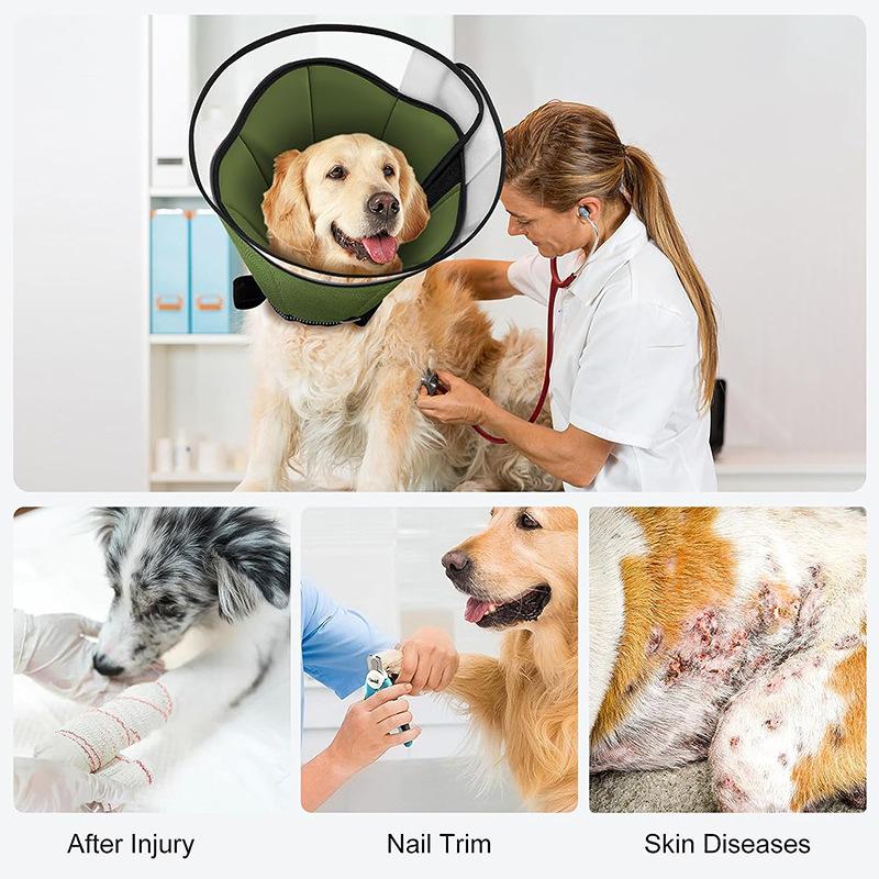 Accesorii pentru animale de companie adâncite și lărgite anti-mușcătură, anti-lingere, anti-zgârieturi, echipament de cap reglabil