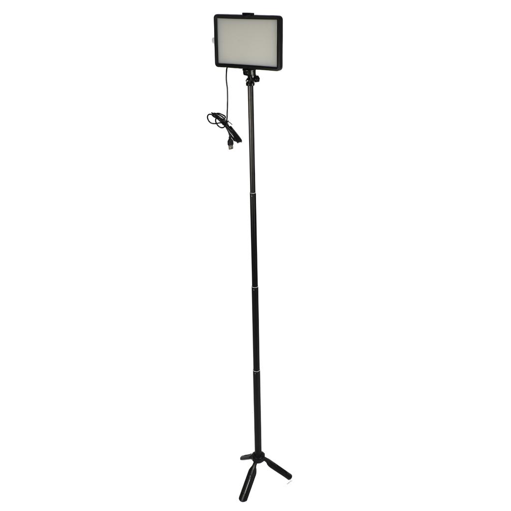 USB LED Video Light Kit Video Conference Lighting with LED Fill Light 3200K 5600K Dimmable Extendable Tripod Color