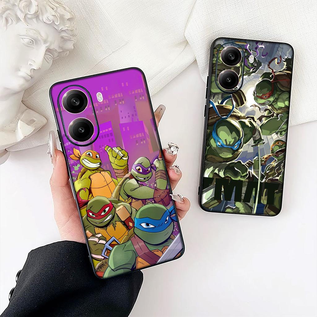 Cartoon n-Ninjas Wallpaper T-Turtles Phone Case for Apple iPhone 16 17 Air 14 15 Pro Max Plus 16+ 16E 14+ ProMax Soft Cover
