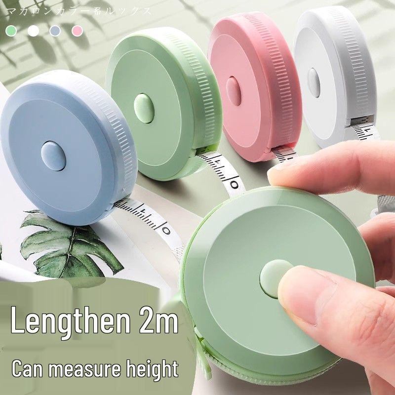 2m Mini Leather Pocket Tape Measure: High-Precision, Multifunctional Ruler for Bust, Waist, and Hips