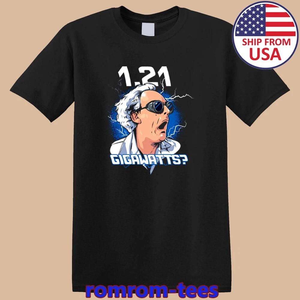 Dr. Brown 1.21 Gigawatts Back to The Future Black Size S-5XL 3XL