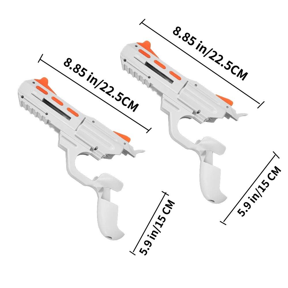 Upgrade VR Gaming Experience Controller Grips Gun Stock For Oculus Quest 2 Accessories Gun Shooting Games Bracket Handle