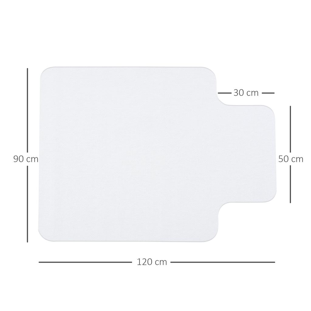 Office Chair Mat, Protective, 90 x 120 cm, for Carpeted Floor