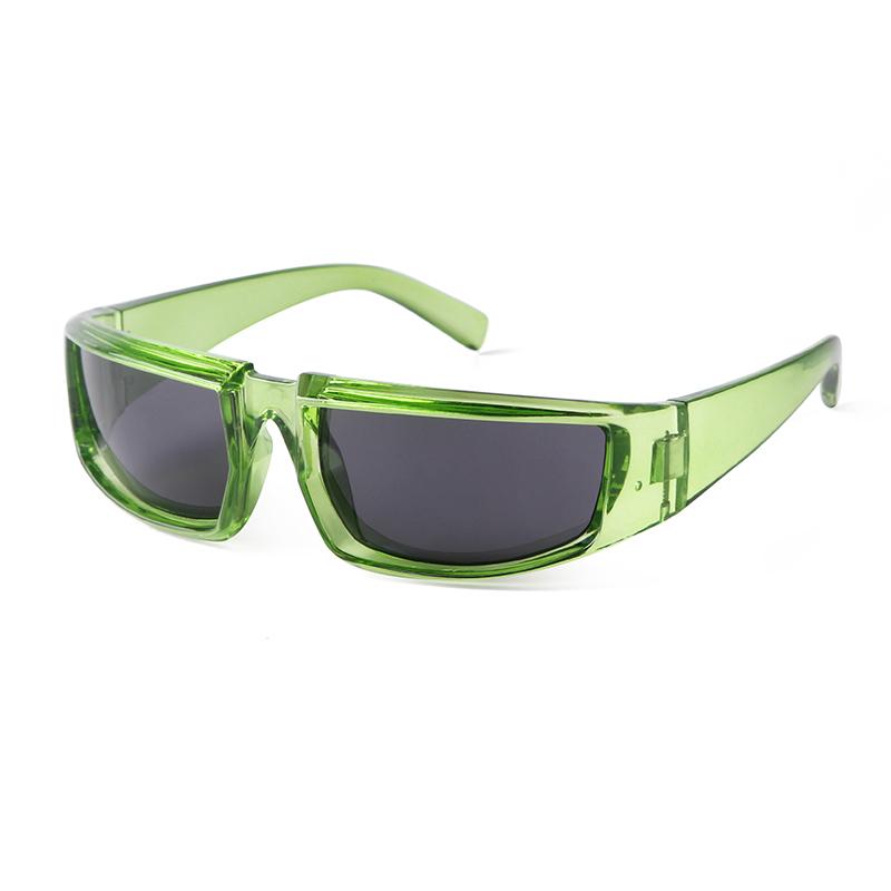 New Y2K Sports Punk Sunglasses Women Brand Designer Rectangular Goggle Sun Glasses UV400 Colorful Mirror Fashion Eyewear