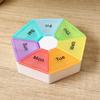 Compact 7-Day Waterproof Pill Organizer Box with 7 Compartments