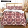 Bohemian Floral King Queen Duvet Cover Boho Mandala Cashew Flowers Bedding Set Exotic Tribe Style 2/3pcs Polyester Quilt Cover