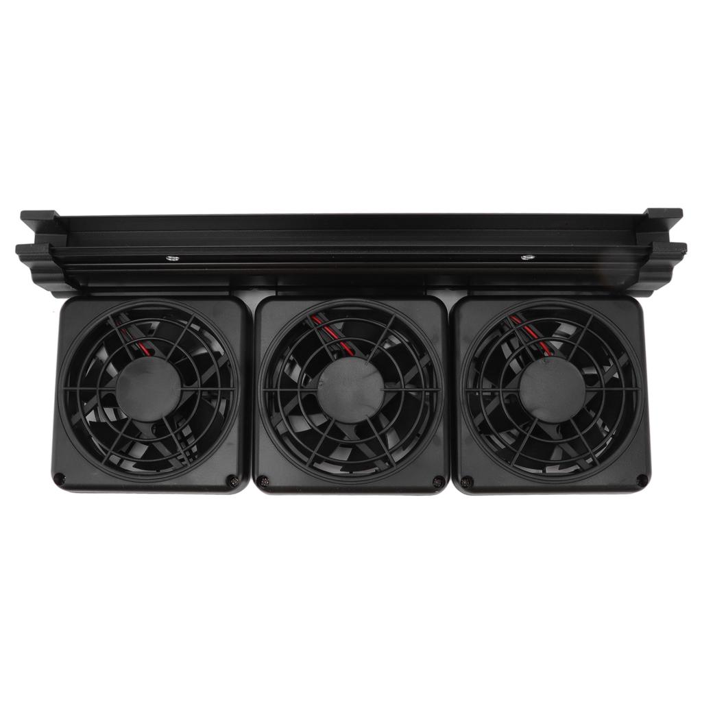 Wentylator Chłodzący Akwarium 2 Prędkości Wiatru Regulowane Cichy Oszczędzający Energię 3 Głowice Chłodziarki Akwariowe dla