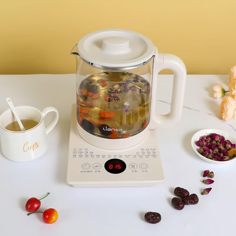 Lianchuang 1.8L Glass Electric Kettle & Health Pot with Thermostat CN Plug (adapter Included)