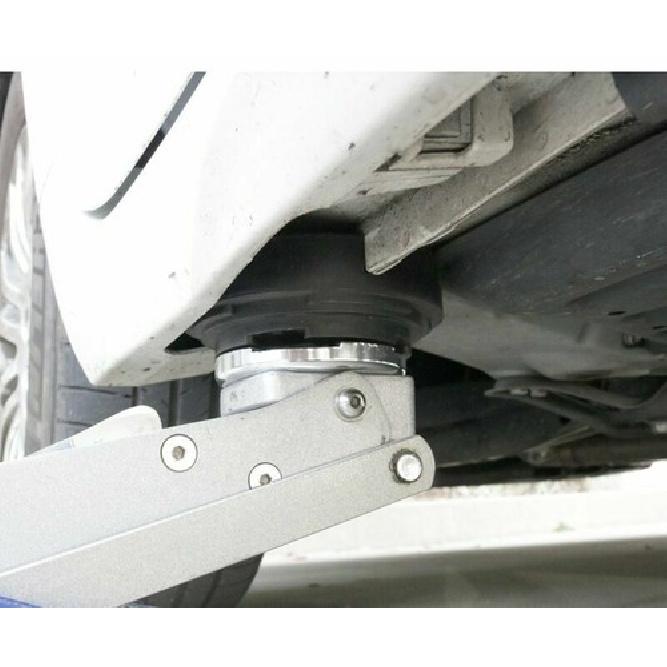 Car Cross Slotted Frame Rail  Floor Jack Disk Pad Adapter for Pinch Weld JACKPAD