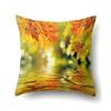 Maple Leaf Pillowcase Cartoon  Lumbar Pillow Sofa   Cushion