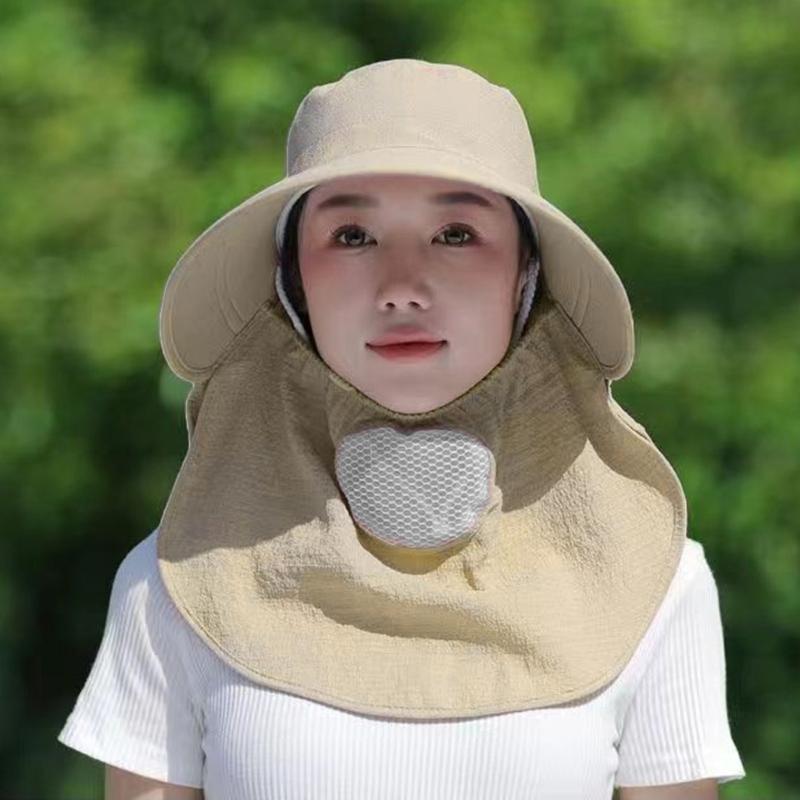 Moisture Wicking Ponytail Hat for Teens Adult Sunproof Holiday Hat with Face Cover Sun Hat Comfortable Cycling Hat