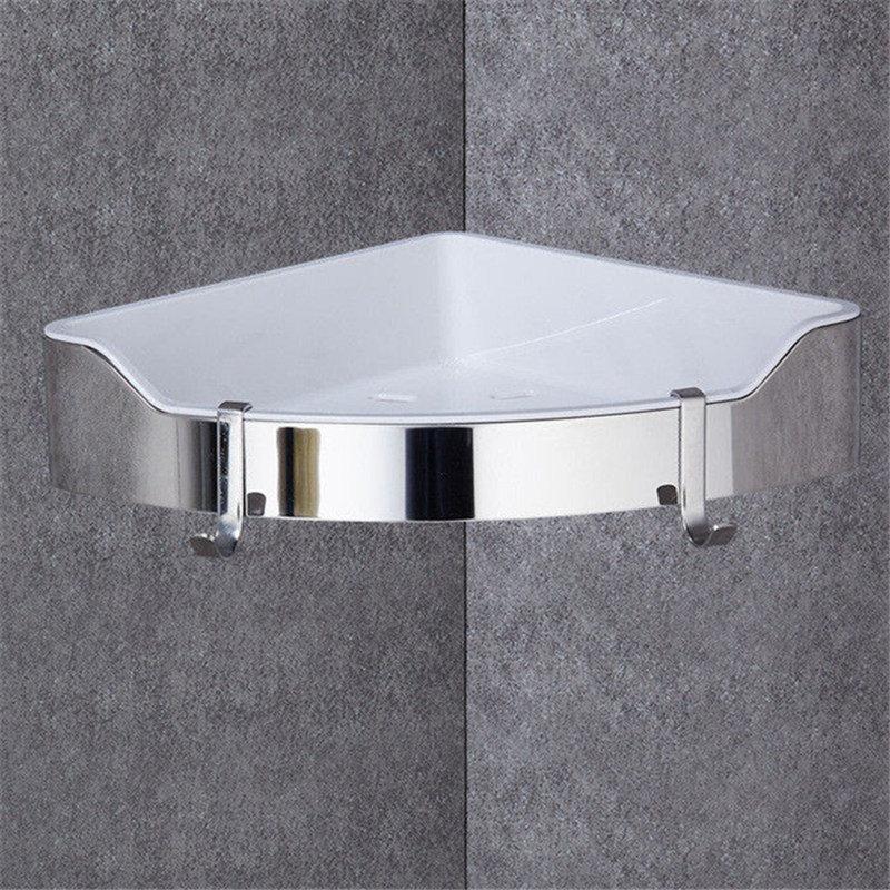 

Угловая полка из золотистой нержавеющей стали + ABS Полки для ванной комнаты Хромированная настенная треугольная полка для душевой кабины Аксессуары для ванной