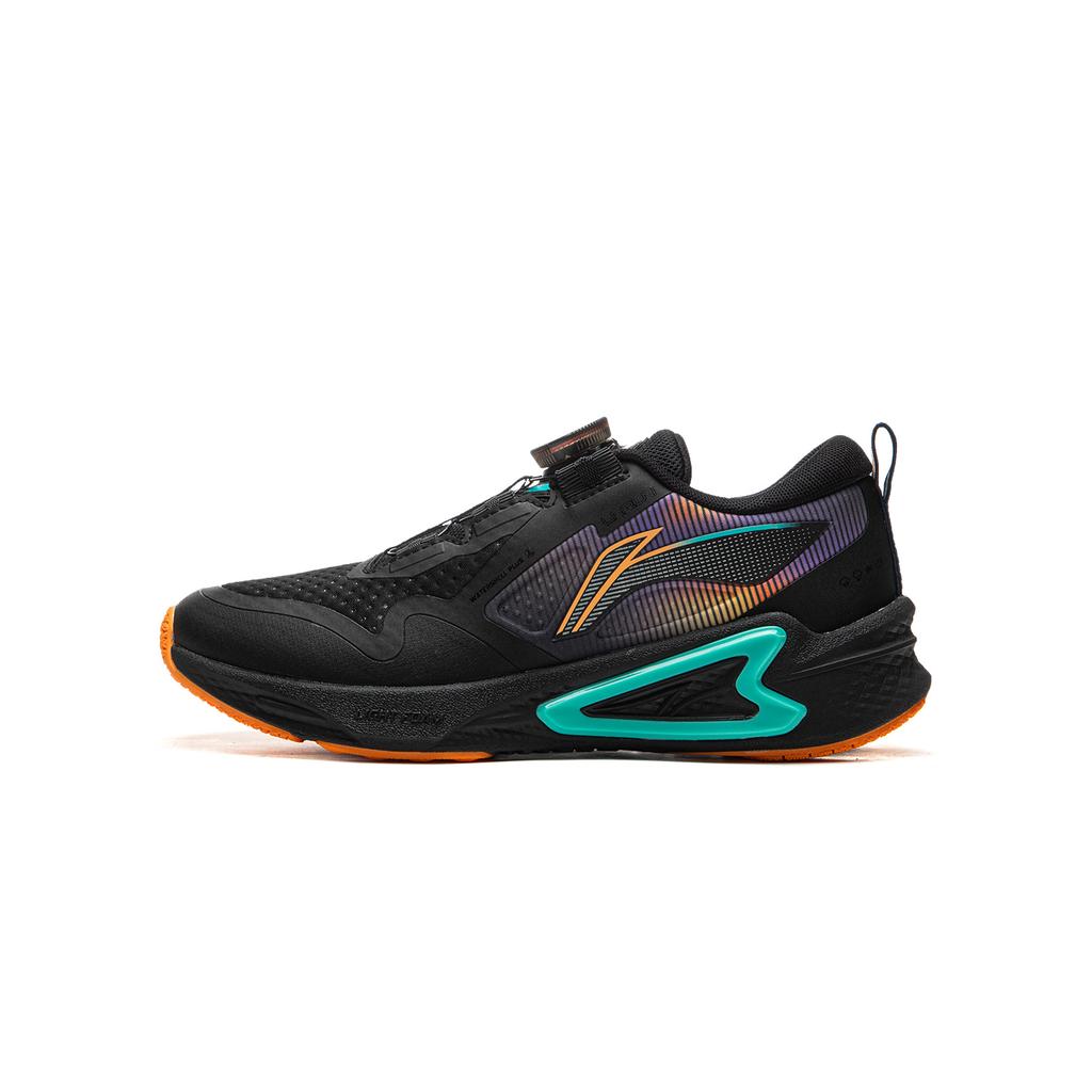 Li Ning Kids Weaving Sparrow Fashion Versatile Non-Slip Wear-Resistant Rebound Low-Top Running Shoes Kids running shoes Black YKFU084-7