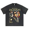 Sommer MJ Neuer Film Michael Jackson Grafik Vintage Gewaschenes T-Shirt Baumwolle Unisex Herren Damen T-Shirt Yk Tee Fans Geschenk