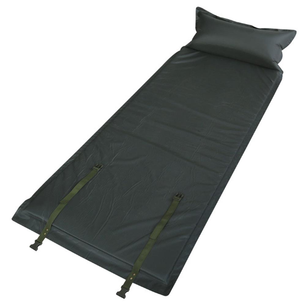 Cqdjl001 Camping Sleeping Pad Auto Inflatable Sleeping Mat with Pillow Built-in Pump for Backpacking, Hiking, Tent, Traveling