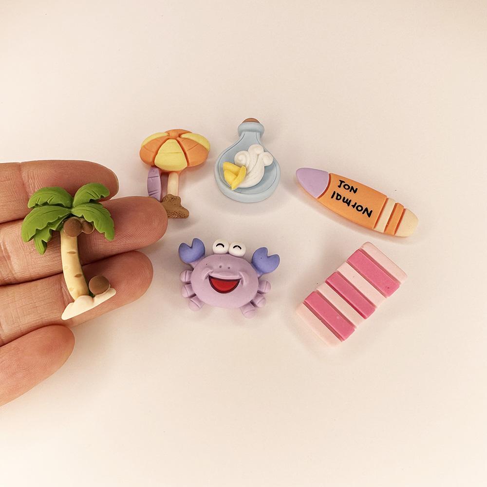 Kawaii Summer Beach Vacation Hair Mobile case Cup Decoration Flatback Resin Cabochons