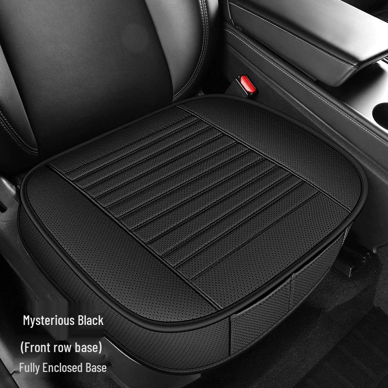 Leather Universal Car Seat Cushion, Breathable and Full Surround Design for All Seasons.