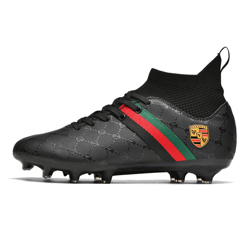 Men's Football Shoes Pro-Quality Teenager's Outdoor Training Cleats High Quality Breathable Athletic Sneakers Anti-slip Footwear