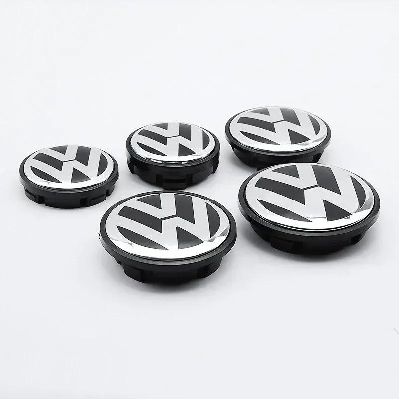 For VOLKSWAGEN VW GTI B6 2025 Hot For Volkswagen 4Pcs 56/65/66mm Car Wheel Center Hub Caps Cover Replacement Accessories For Vol