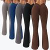 Flare Leggings V-shaped Hip Yoga Pants Women High Waist Wide Leg Pants Women Gym Fitness Sports Latin Dance Trousers