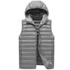 Vest Men's Winter Hooded Cotton Clothing Men's Undershirt Shoulders Down Cotton Horse Jacket Warm Cotton Coat Jacket Comfortable Personalized Clothes