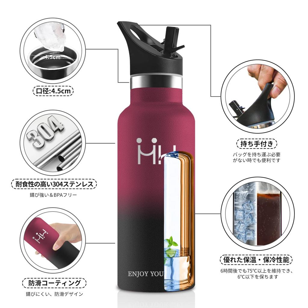 1 Liter Stainless Steel Water 1000ml Easy To Direct Keeps Drinks Hot or Includes Straw Bottle, Insulated, Capacity, Carbonated, Sports, Clean,