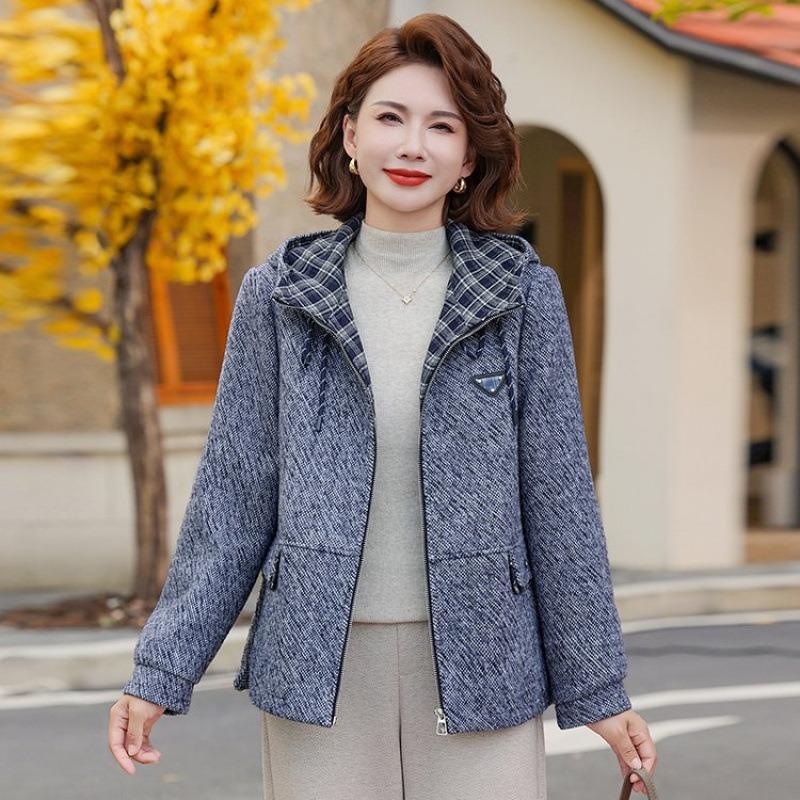 

Winter Warm Casual Large Size Hooded Jacket Versatile Fleece Jacket Top Women s Clothing 5XL [recommended 150-80kg] синий