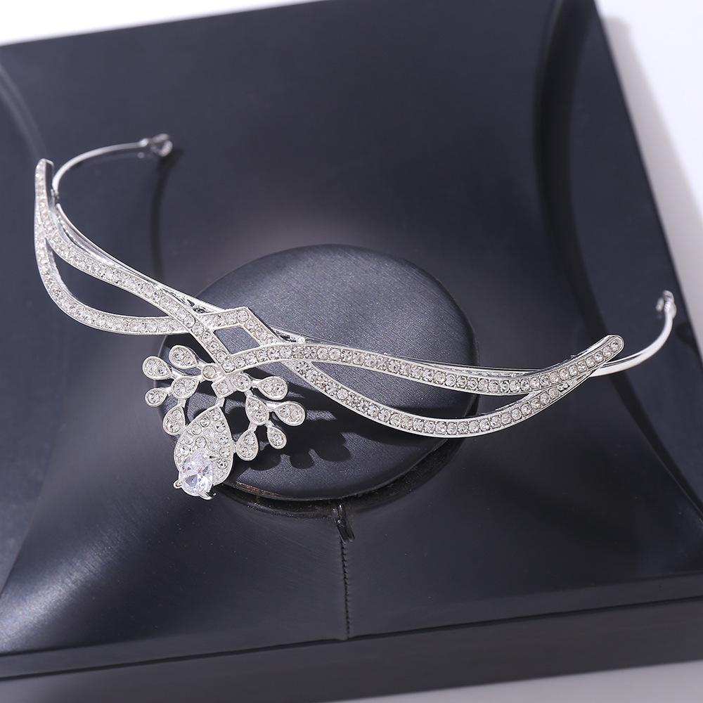 Korean Style Princess Tiara Zircon Crown Bride Wedding Wedding Accessories