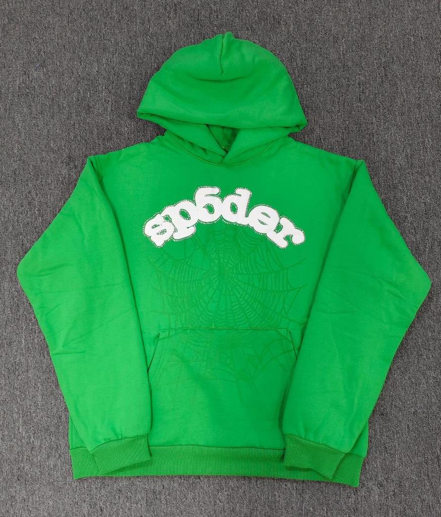 Hanorac Bărbătesc Greu cu Imprimeu Pânză de Păianjen - Trendy, Croială Largă cu Plus de Catifea