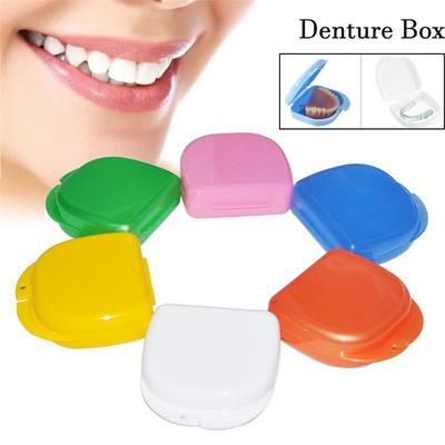 New Health Care Supplies Tray Denture Storage Box Braces Case Oral Hygiene Mouth Guard Container