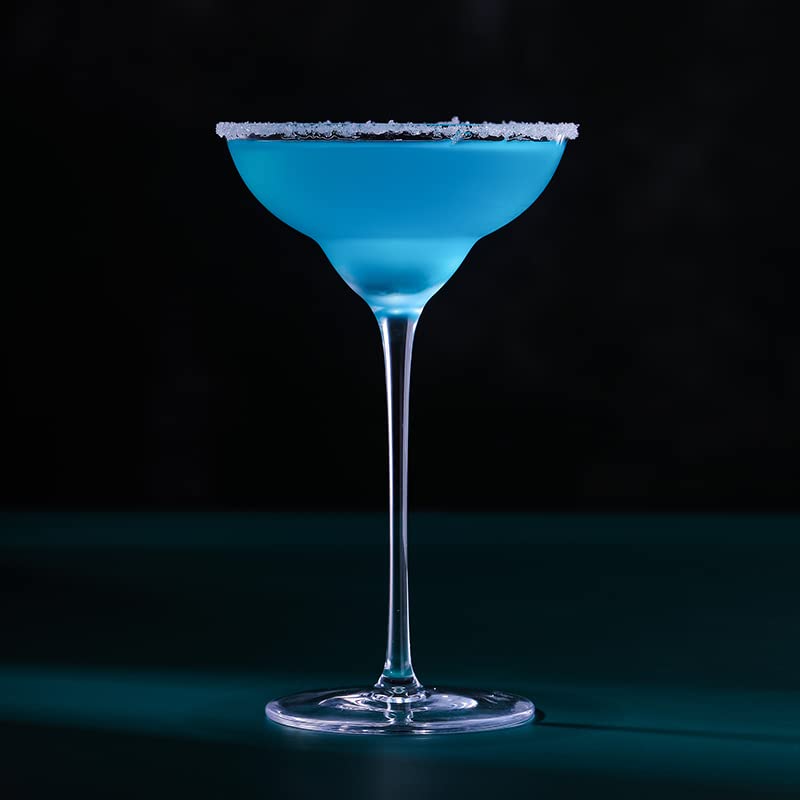 Set of 2 Margarita and Cocktail Glasses, 130ml, Crystal Glass, Thin, for Home or Commercial Use