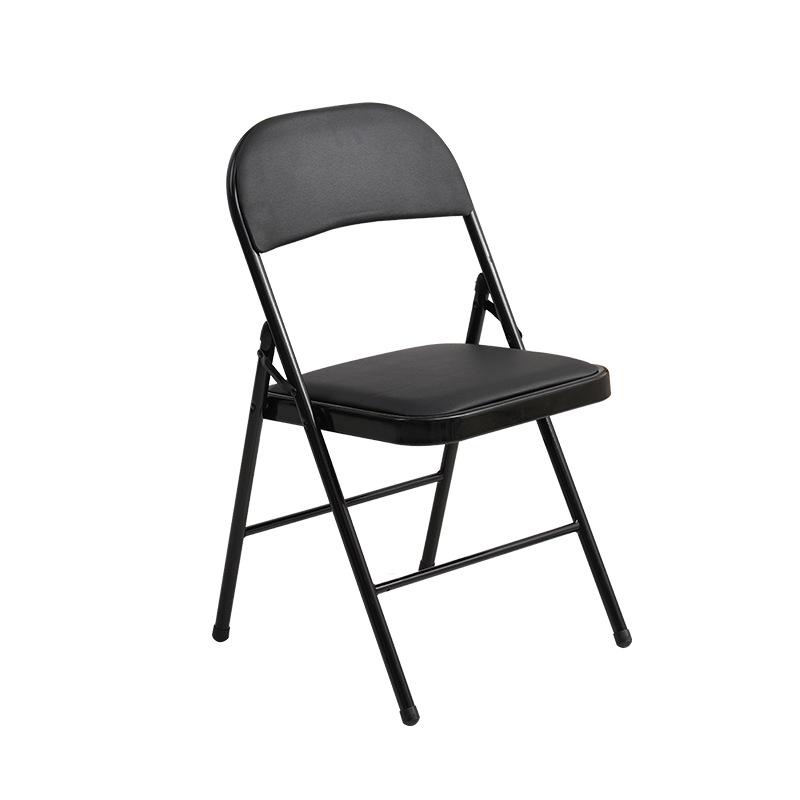 Compact Folding Chair with Backrest for Home, Office, or Dining