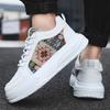 Trend Men Stripe Casual Sneakers  Ethnic Style Platform Sneakers Loafers Youth Student Running Sport Shoes  Hombre