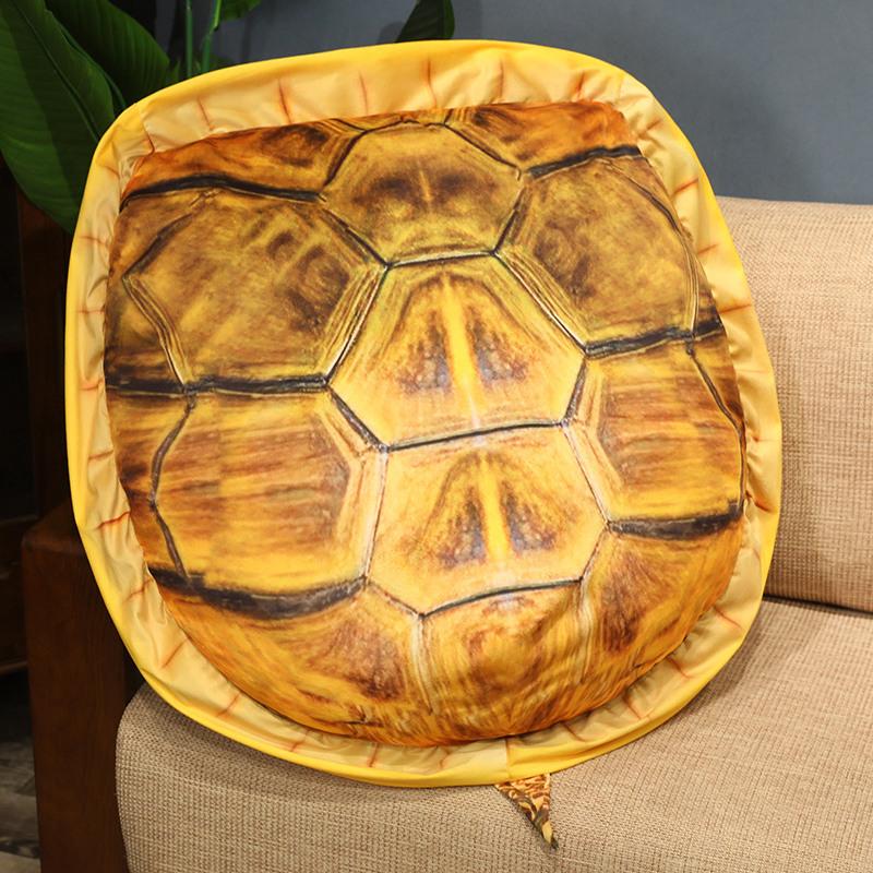 1 Stuk 100Cm Simulatie Schildpad Schild Pluche Speelgoed Creatieve Schildpad Poppen Kunnen Afgenomen Gevuld Zacht Dier Kussen Cosplay Spel Cadeau goud