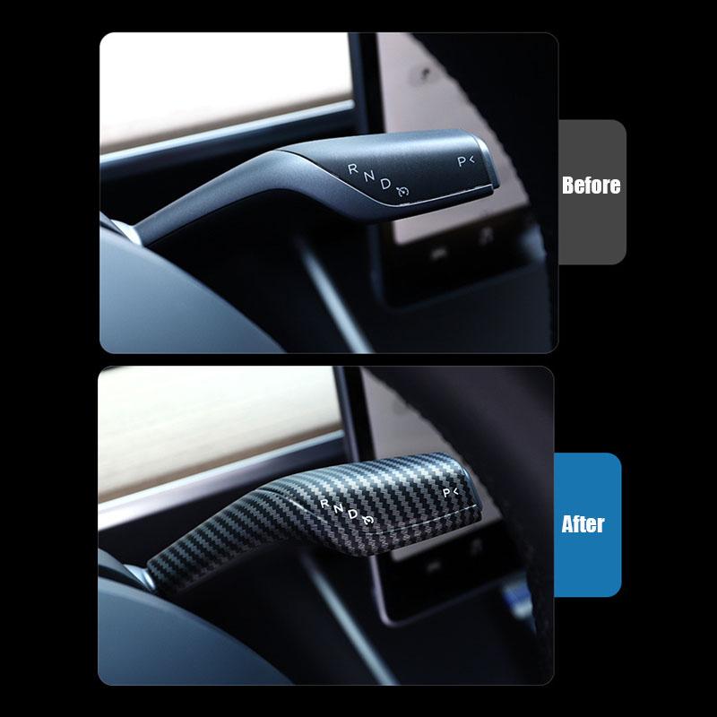 For Tesla Model 3/Y 2024 2024 2024 2020 Steering Wheel Steering Lever Wiper Protective Cover Decoration Interior Remodel Patchs
