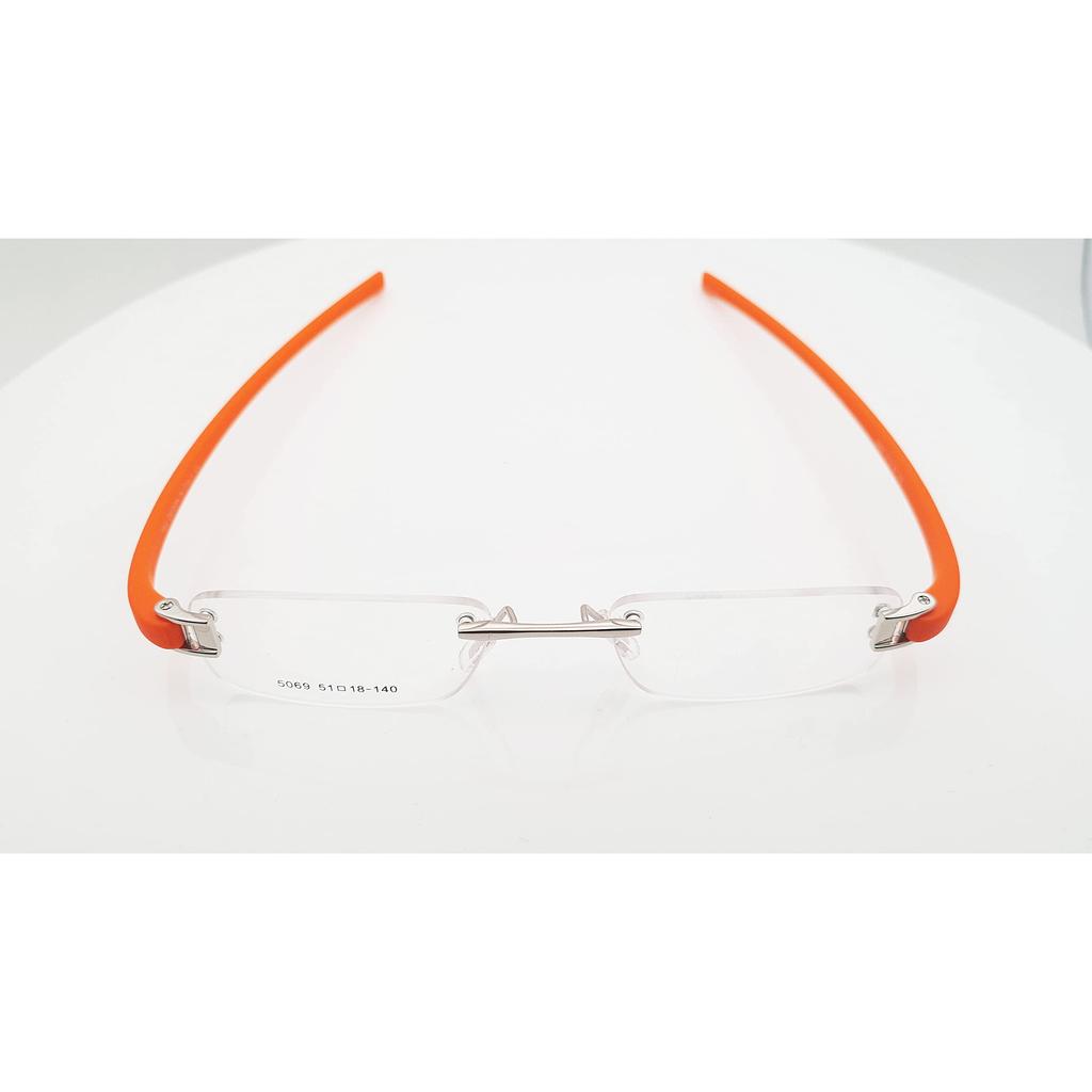RSINC Combo of black-black sliver-orang Rimless frame/eyeglass For Men And Women, Modern, Unisex,  Sports, 51-18-140 1U-ZVDU-FVFI