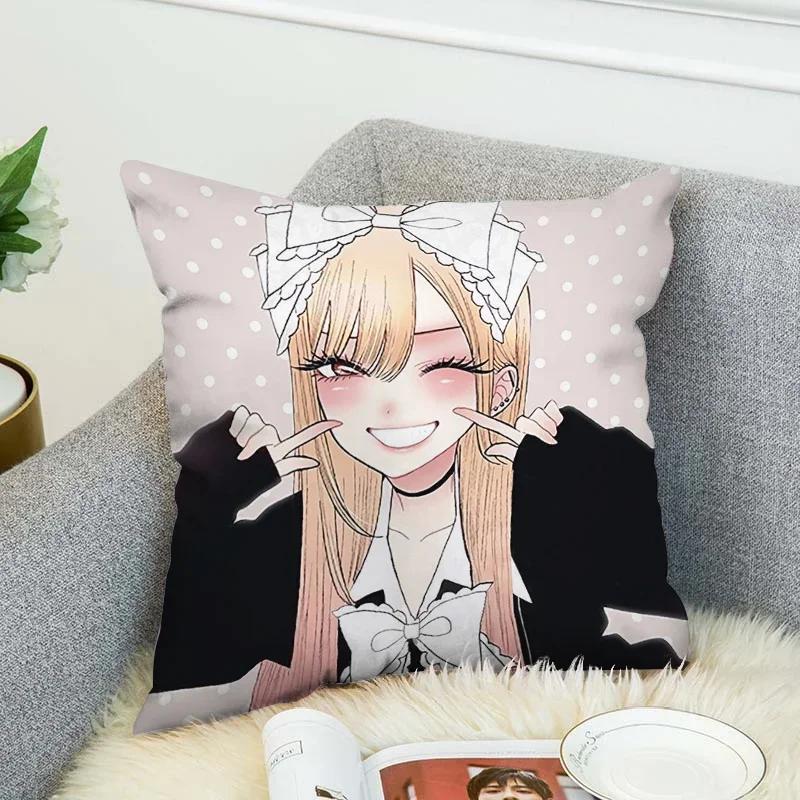 Kissenbezüge Kitagawa Marin Paar Kissen Kissenbezüge 50x50 Dekokissen für Sofa Autodekoration Kissenbezug Luxus Anime