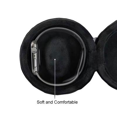Portable Travel Watch Case with Zipper Single Storage Box Lightweight Suitable for Wristwatches & Smartwatches EVA
