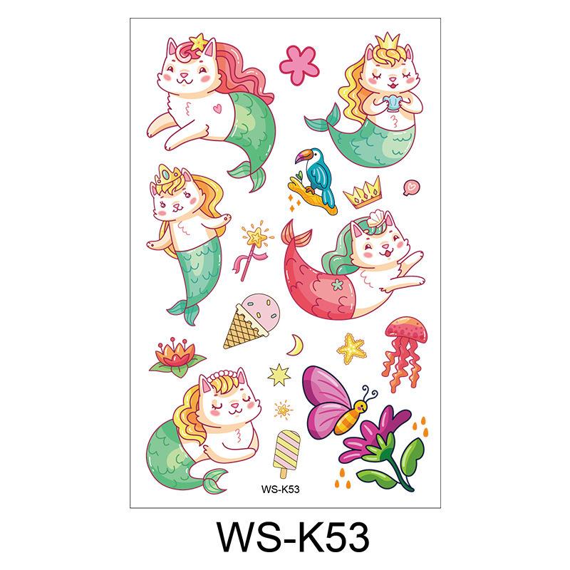Cross Border Children's Cartoon Tattoo Stickers Space Dinosaur Boy Girl Cute Temporary Waterproof