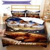 3pcs Custom Name Cow Bedding Set Duvet Cover Closure Includes 1 Duvet Cover & 2 Pillowcases, Soft and Comfortable for All Seasons.