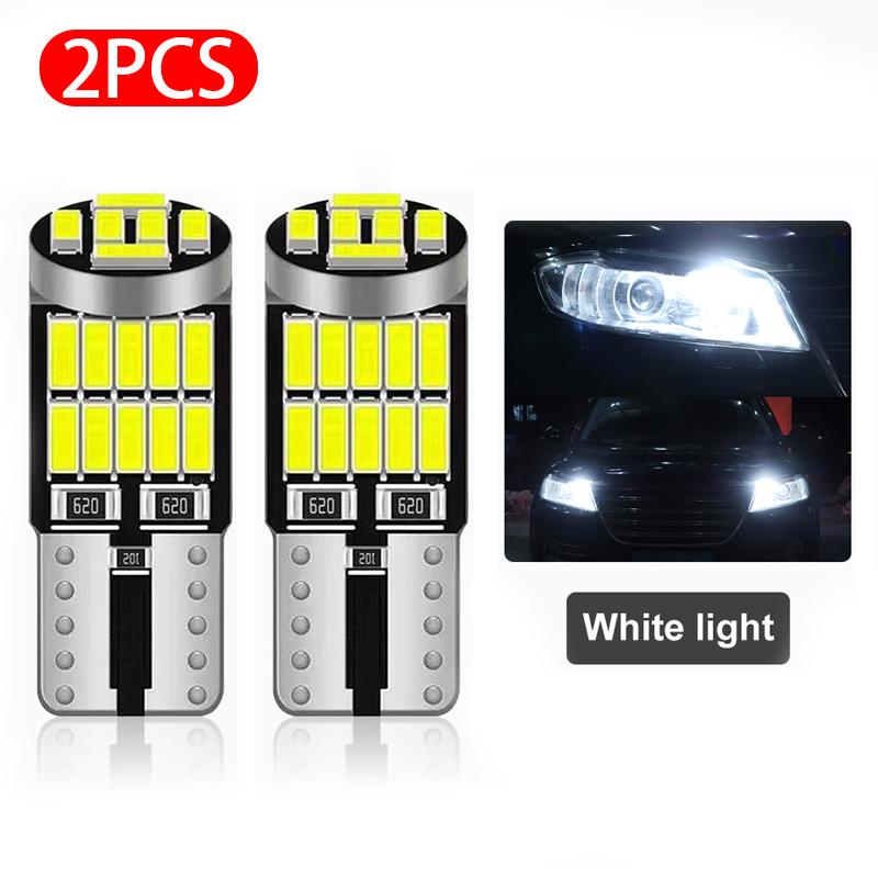 SEAMETAL 2pcs T10 W5W Led Car Light 26smd 4014 Lamp Bulb Automobile License Plate Lighting 6000K 12V
