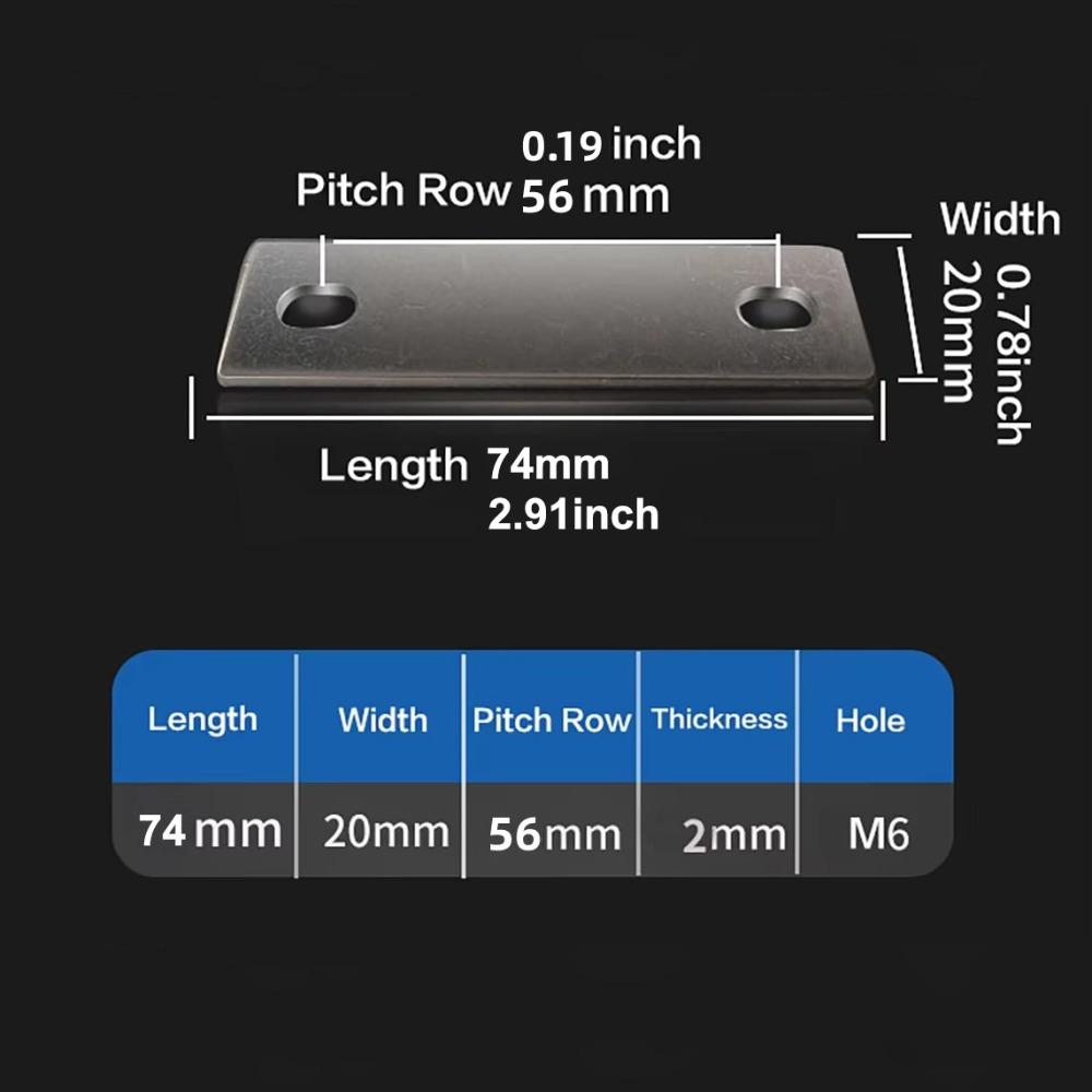 M6 Battery Busbar Flat Copper Busbar New Bus Bars Connector  Lifepo4 Cell Lithium