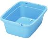 Shinki Gosei Tombo Square Basin with Drain Plug and Hose Hole, 80-Type, 80 Liters, Blue, 77cm Wide X 58.5cm Deep X 29.5cm High, Made In Japan