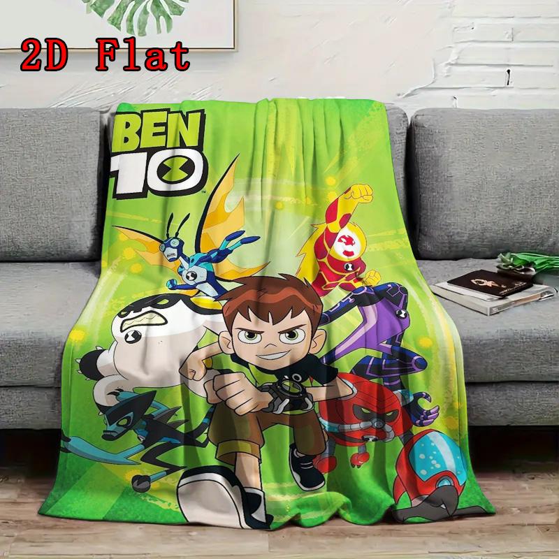 Ben10 2D Flat Pattern Flannel Blanket High quality All Seasons Warmth and Comfort Perfect for Christmas Gifts.NMT0928024