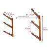 Support planche de surf en bambou BH7 Divit support mural snowboard / ski