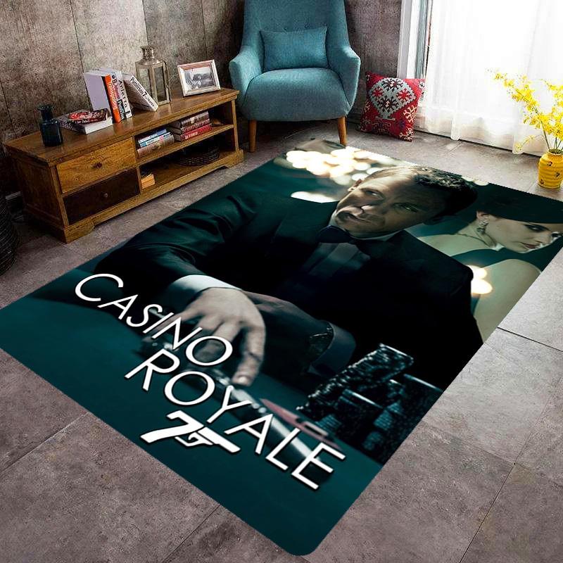 Iconic Gun Logo Design Carpet Doormat Printing Room Protective Pad Dormitory Decoration