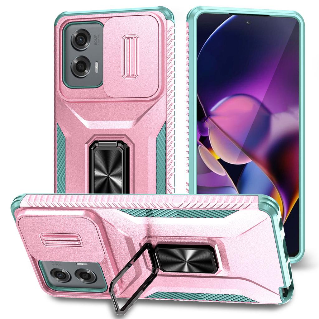 For Motorola Moto G Stylus 5G (2024) Case Camshield Kickstand TPU+PC Anti-Slip Phone Cover