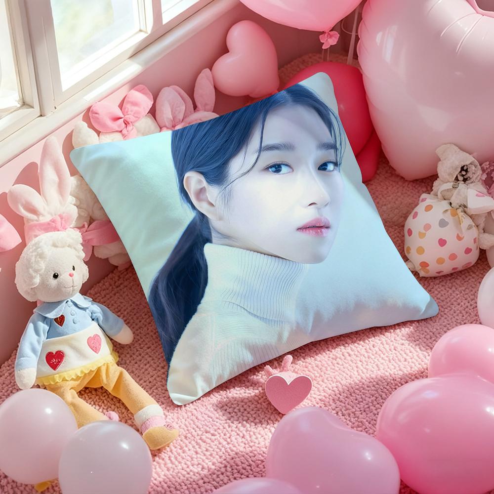 

korean actress Seo Yea-ji Cushion Cover Pattern Printed Pillowcase for Living Room Sofa Cushion Cover & Bedroom Decor 12x12Inch