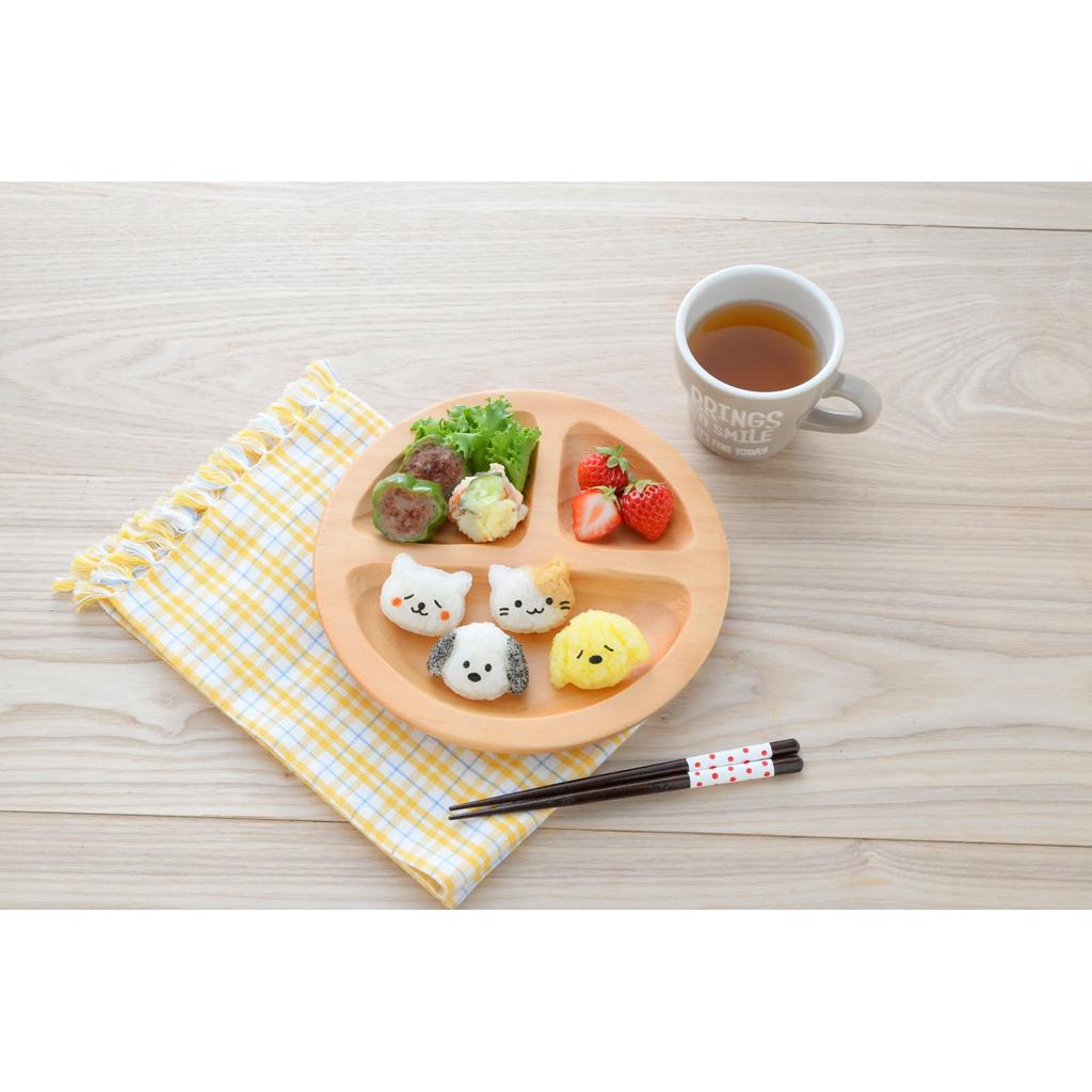 Arnest Character Bento Rice Ball Mold Mini Size - Easy To Use for Toddler Food - Dog & Cat Design Set - Popular In Leading Restaurants - A-77025